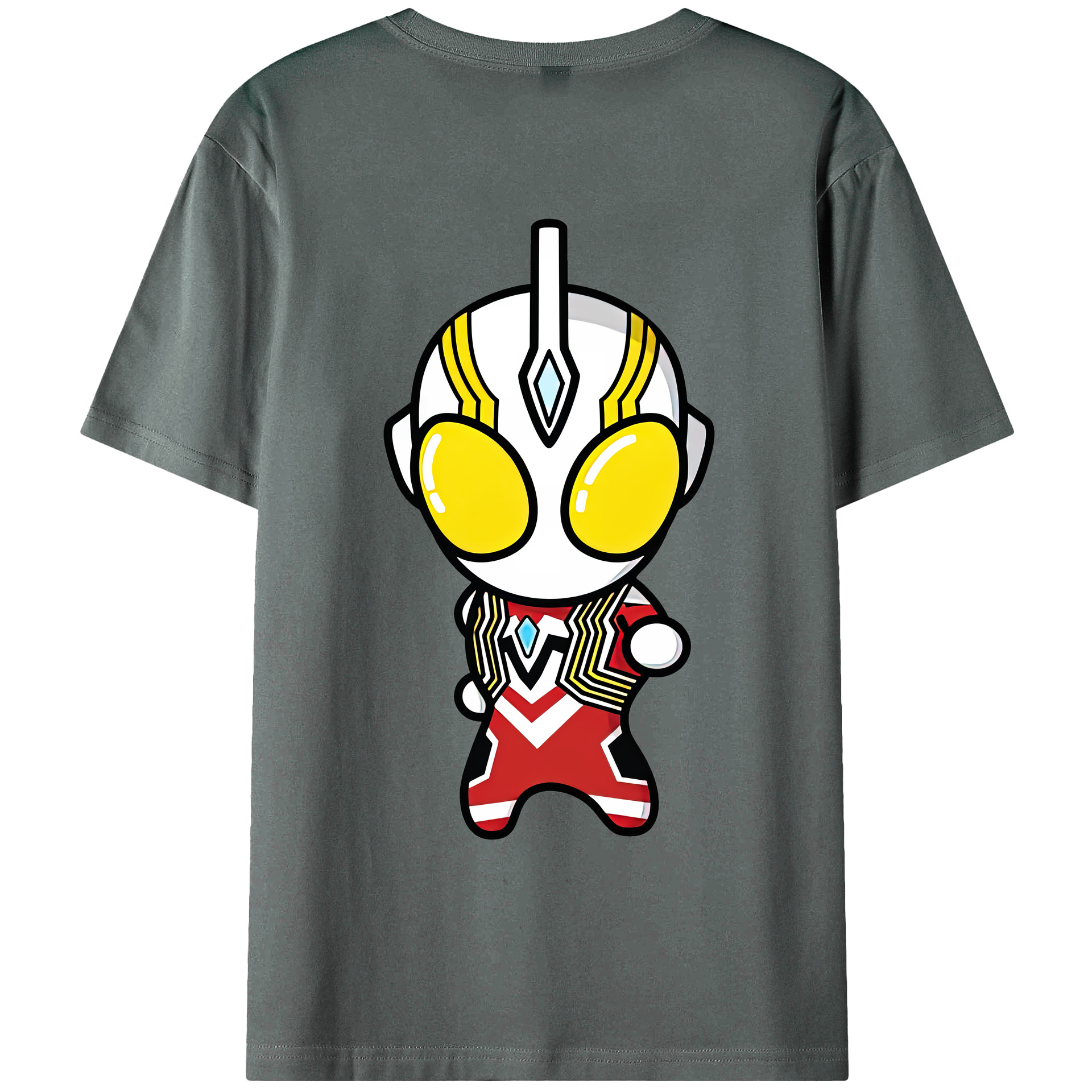 （画像用） ウルトラマン Ultraman 綿100％ メンズ半袖Tシャツ（バックプリント） 通気性
